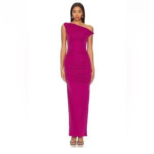 Revolve Runway the Label Chyna Dress in Plum XS